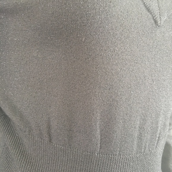 Lucidity Silver Sweater Top S - Picture 3 of 4